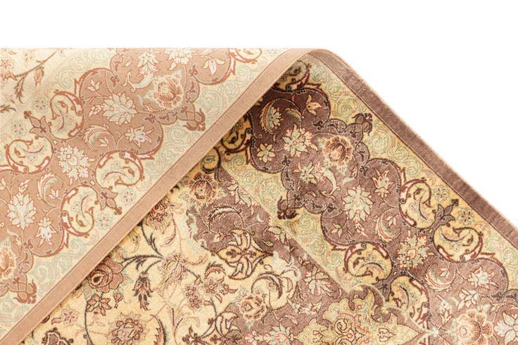 Detail image of 3' 4 x 5' 1 Ghom Silk Rug