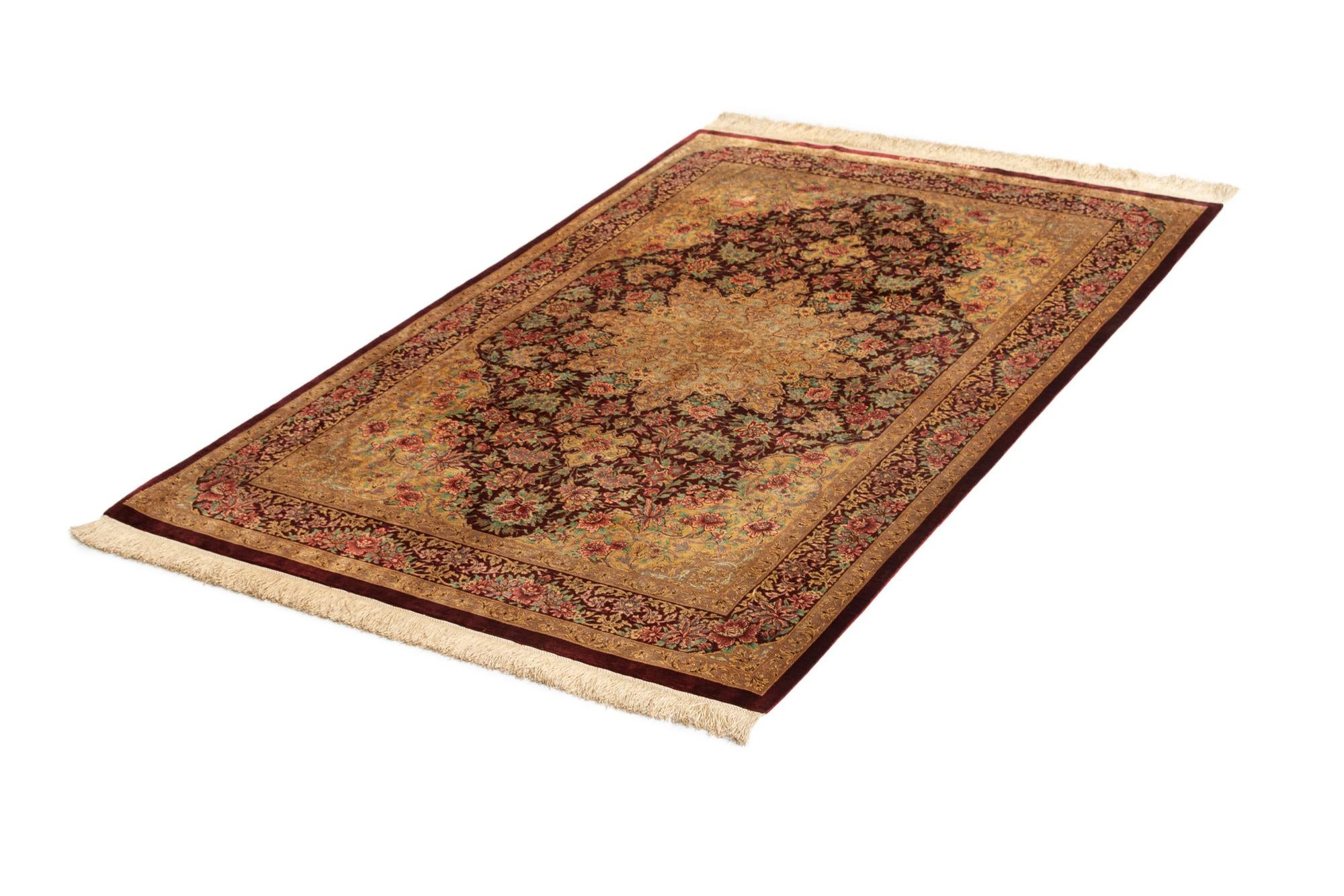 3' 4 x 5' 3 Ghom Silk Rug