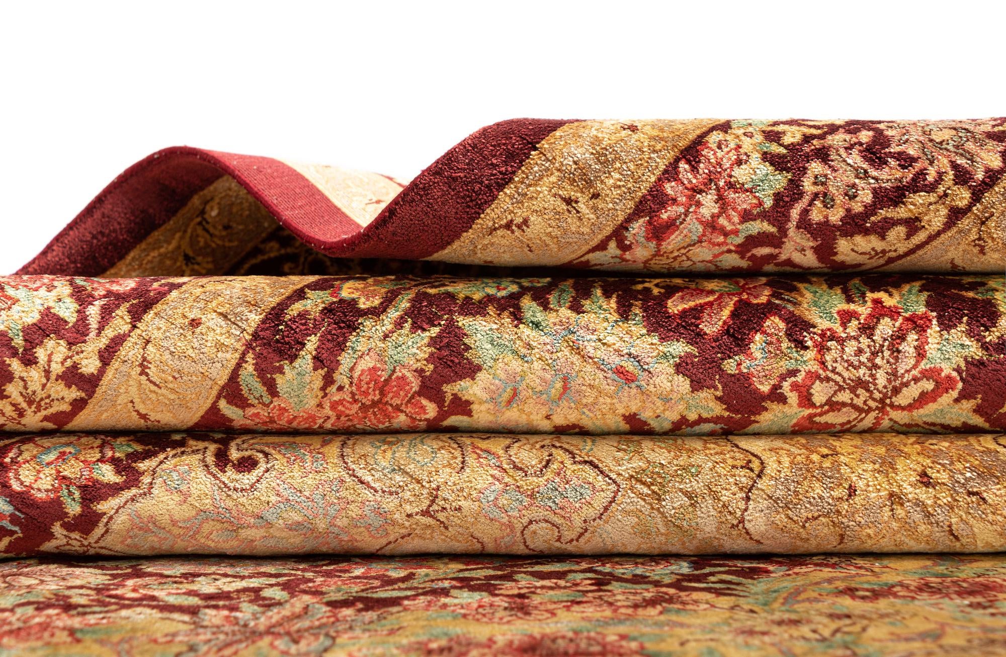 3' 4 x 5' 3 Ghom Silk Rug