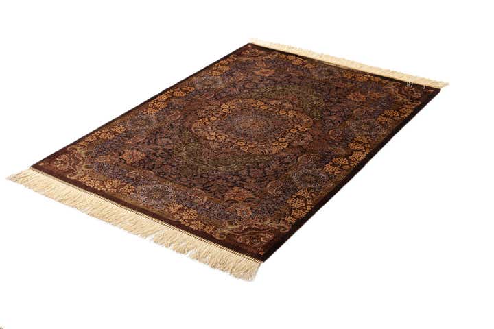 3' 6 x 4' 11 Ghom Silk Rug