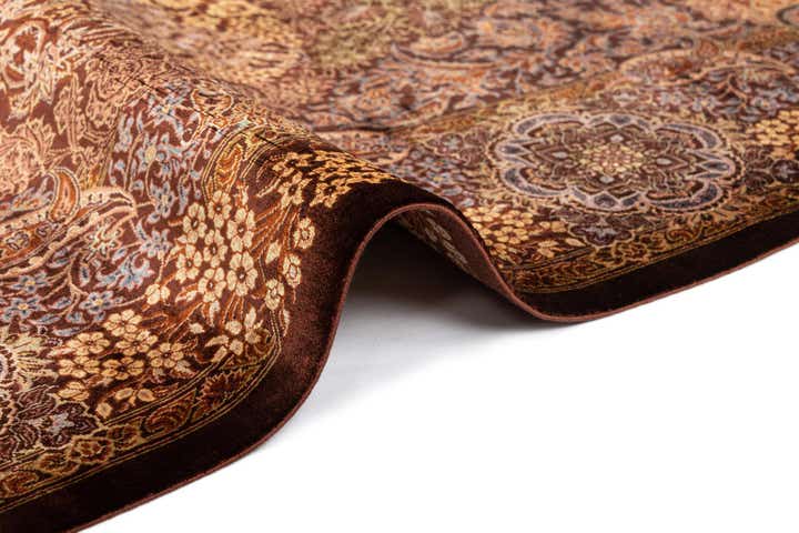 3' 6 x 4' 11 Ghom Silk Rug