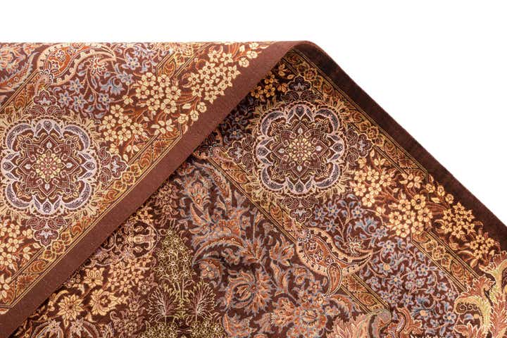 3' 6 x 4' 11 Ghom Silk Rug