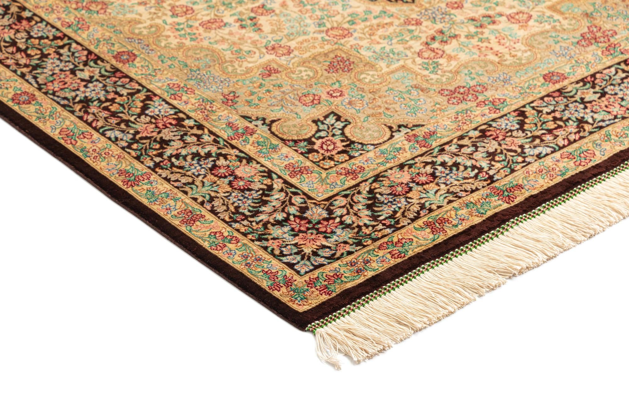 3' 3 x 4' 11 Ghom Silk Rug