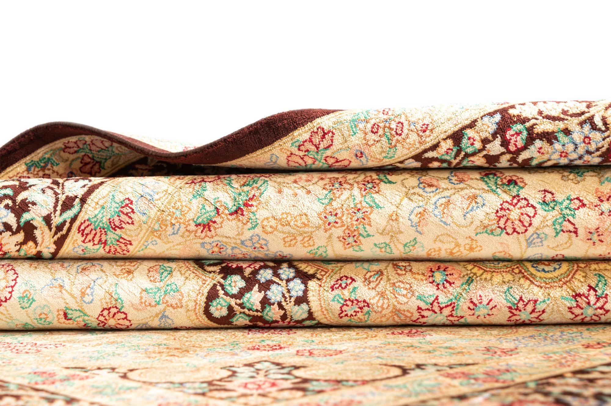 3' 3 x 4' 11 Ghom Silk Rug