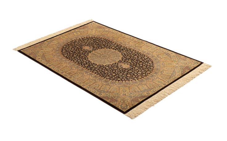 Detail image of 3' 4 x 5' 1 Ghom Silk Rug
