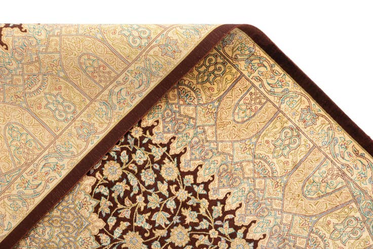 Detail image of 3' 4 x 5' 1 Ghom Silk Rug