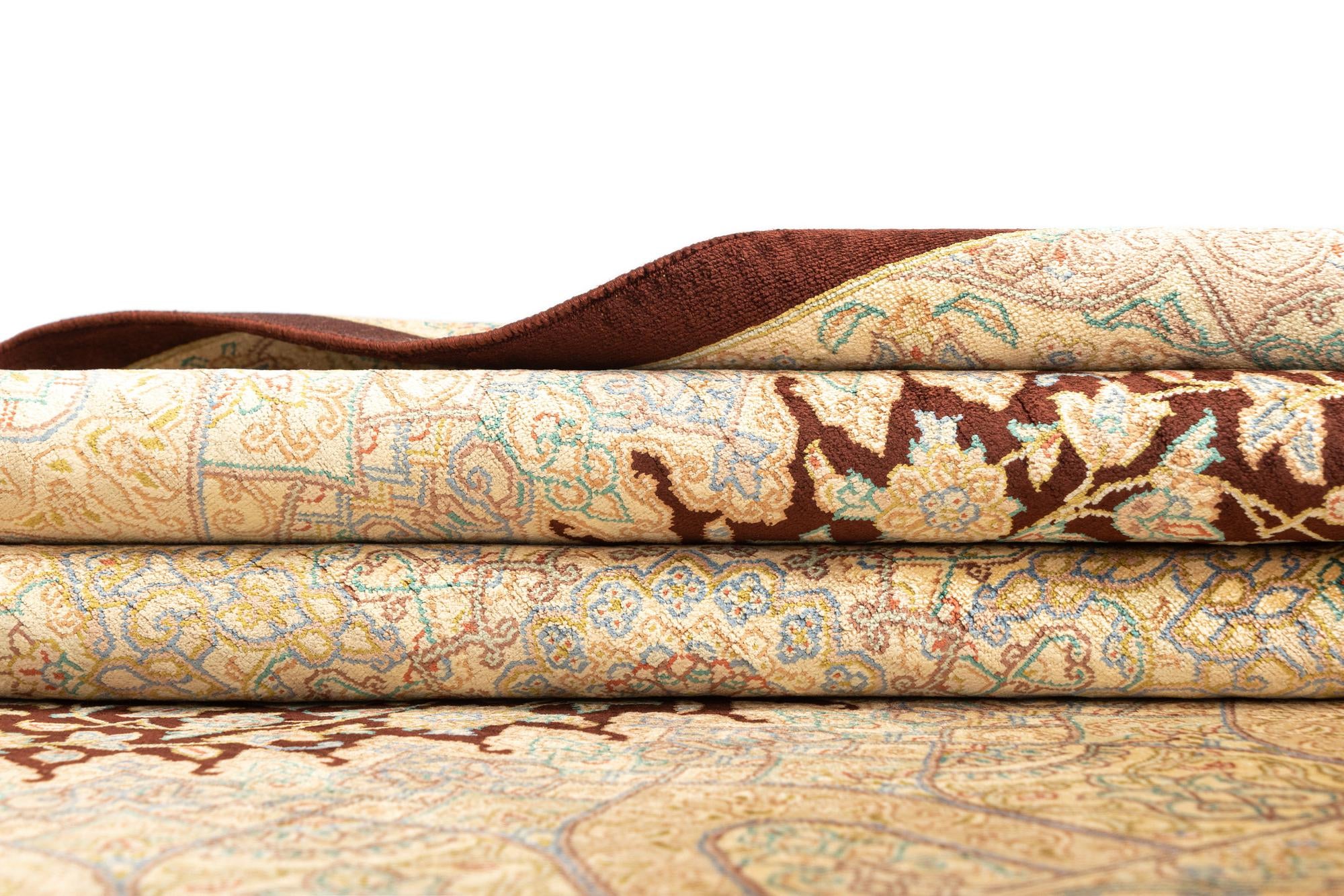 3' 4 x 5' 1 Ghom Silk Rug