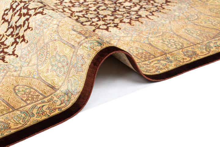 3' 4 x 5' 1 Ghom Silk Rug