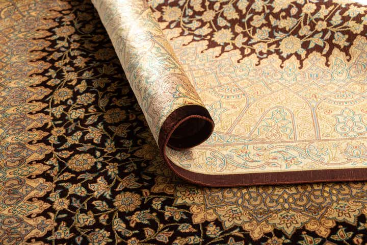 3' 4 x 5' 1 Ghom Silk Rug