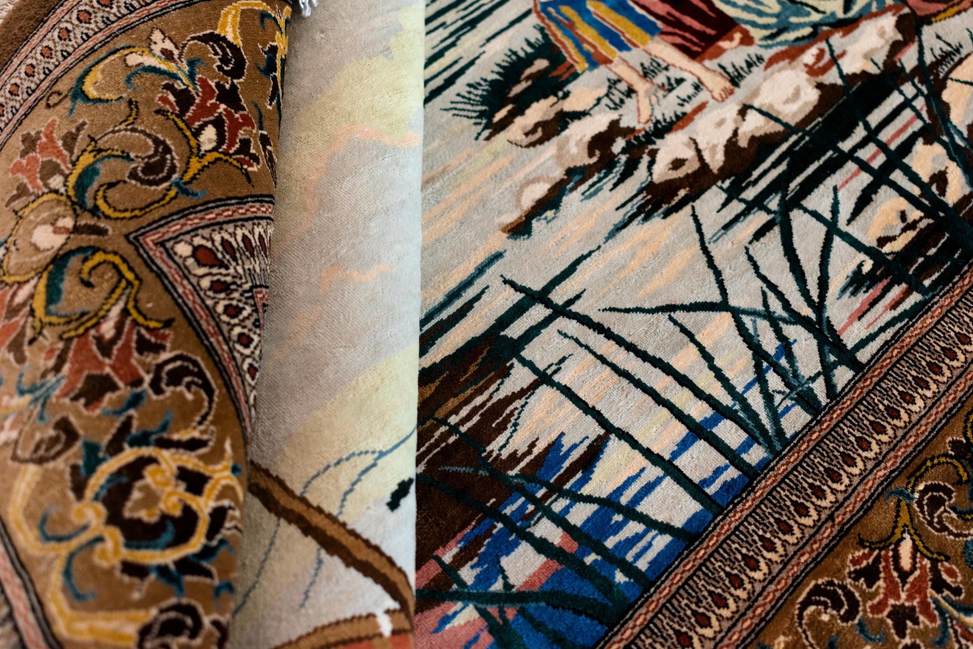 95cm x 145cm Ghom Silk Rug
