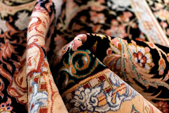 3' 3 x 4' 11 Ghom Silk Rug