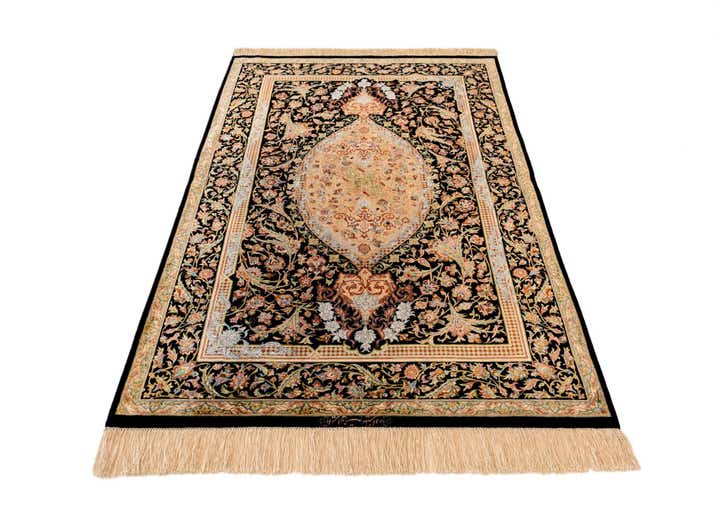 3' 3 x 4' 11 Ghom Silk Rug