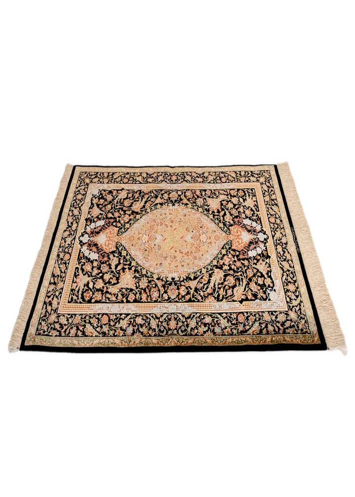 3' 3 x 4' 11 Ghom Silk Rug