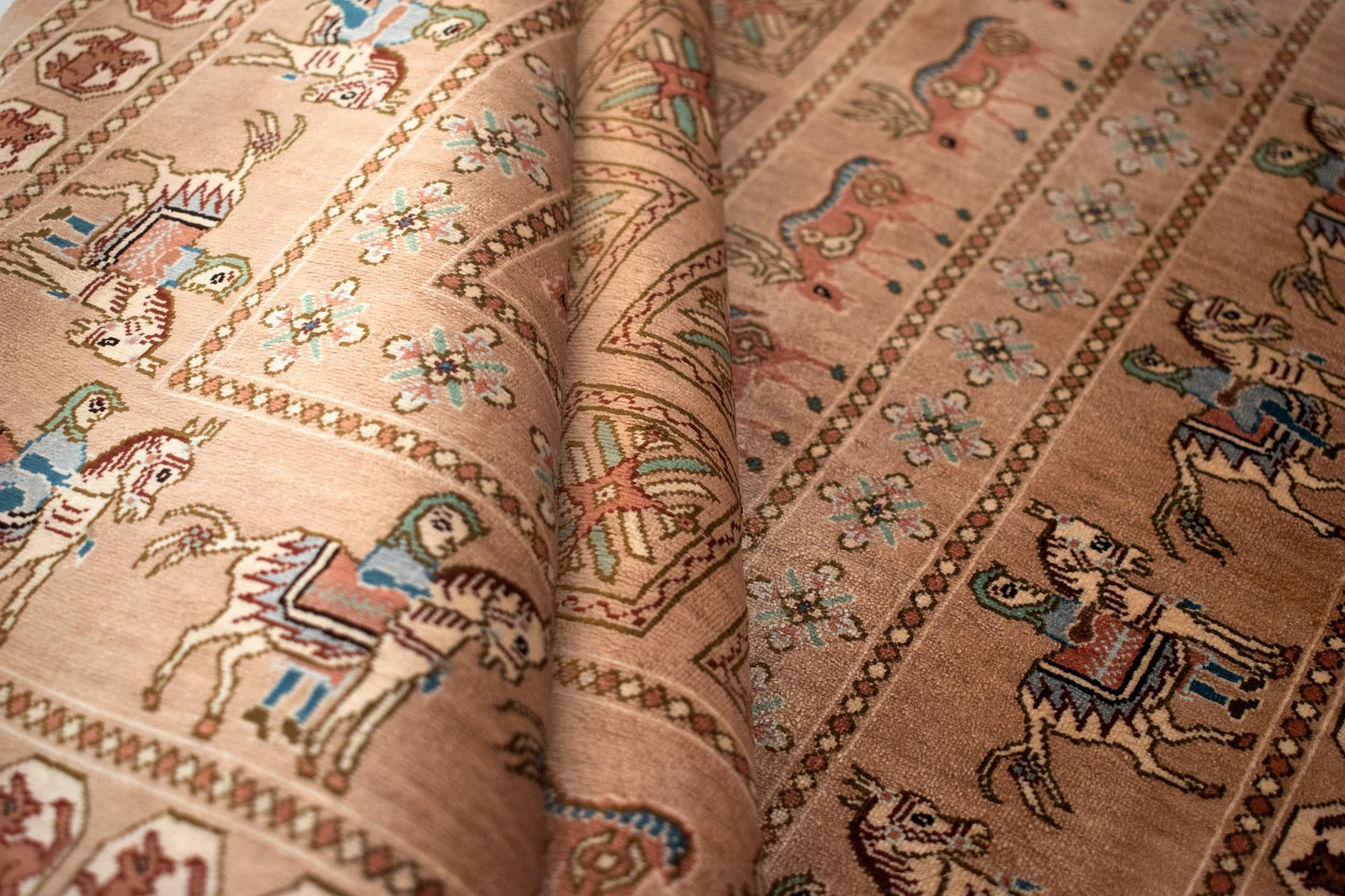 3' 3 x 4' 11 Ghom Silk Rug