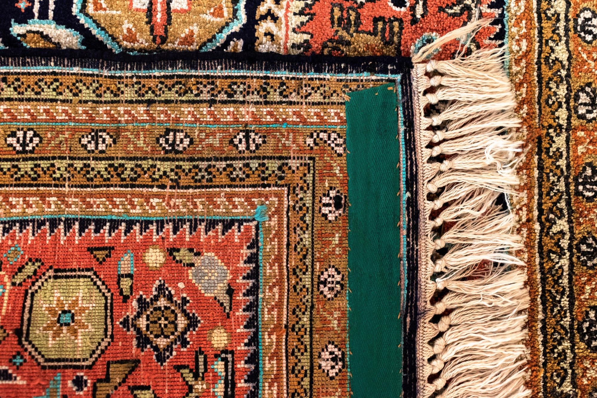 1' 10 x 2' 8 Ghom Silk Rug