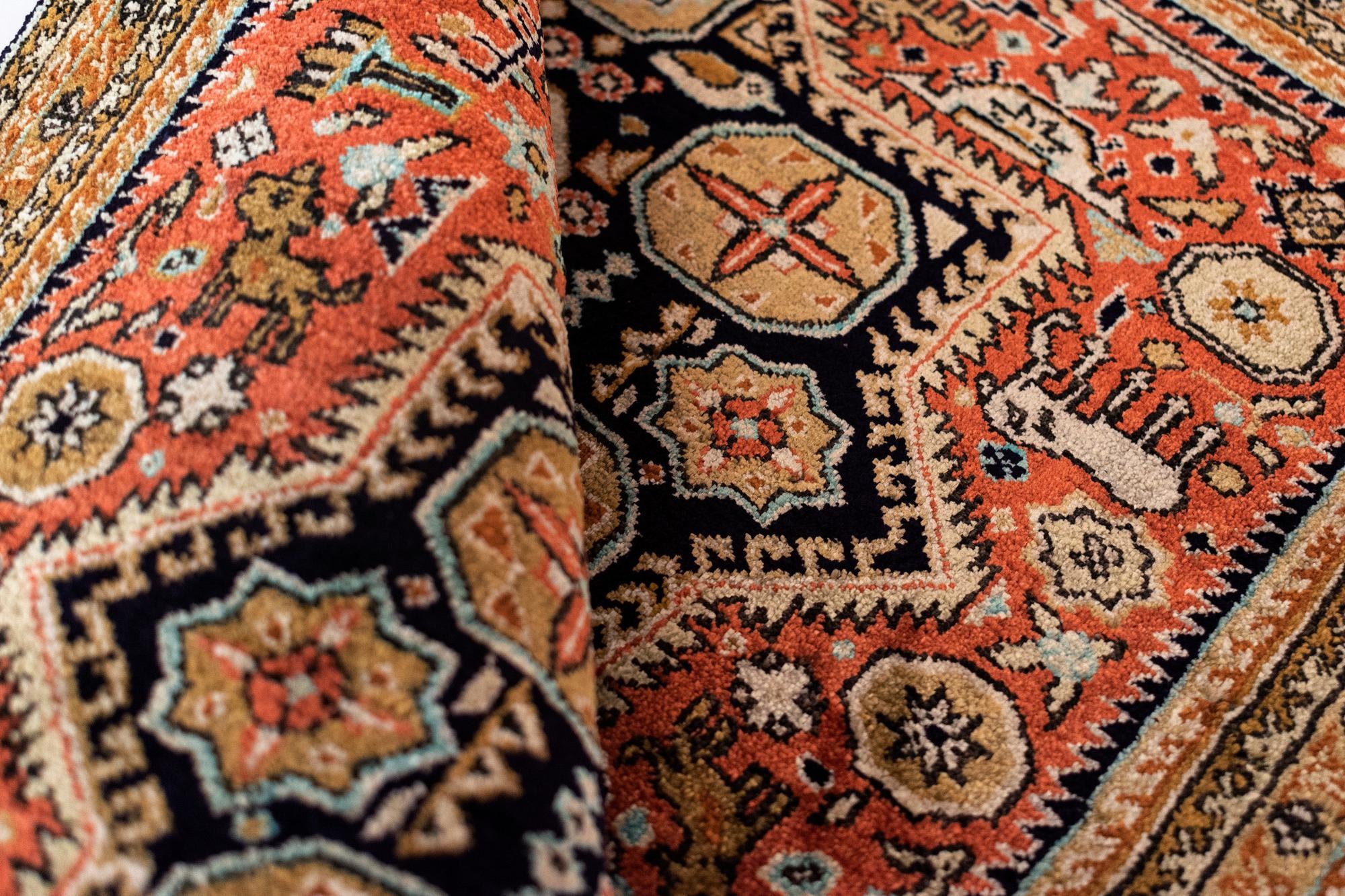 1' 10 x 2' 8 Ghom Silk Rug