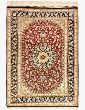 2' 8 x 3' 10 Ghom Silk Rug