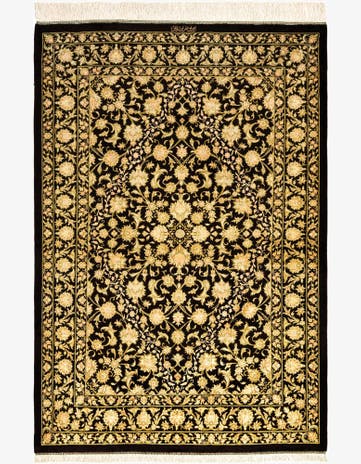 3' 5 x 4' 11 Ghom Silk Rug