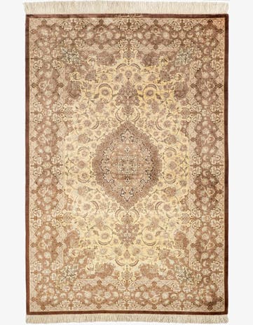 3' 3 x 5' Ghom Silk Rug