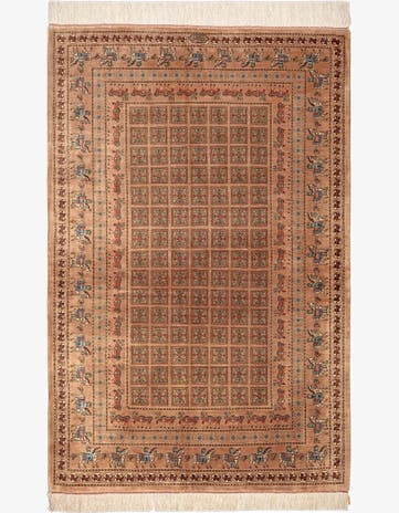 3' 3 x 4' 11 Ghom Silk Rug