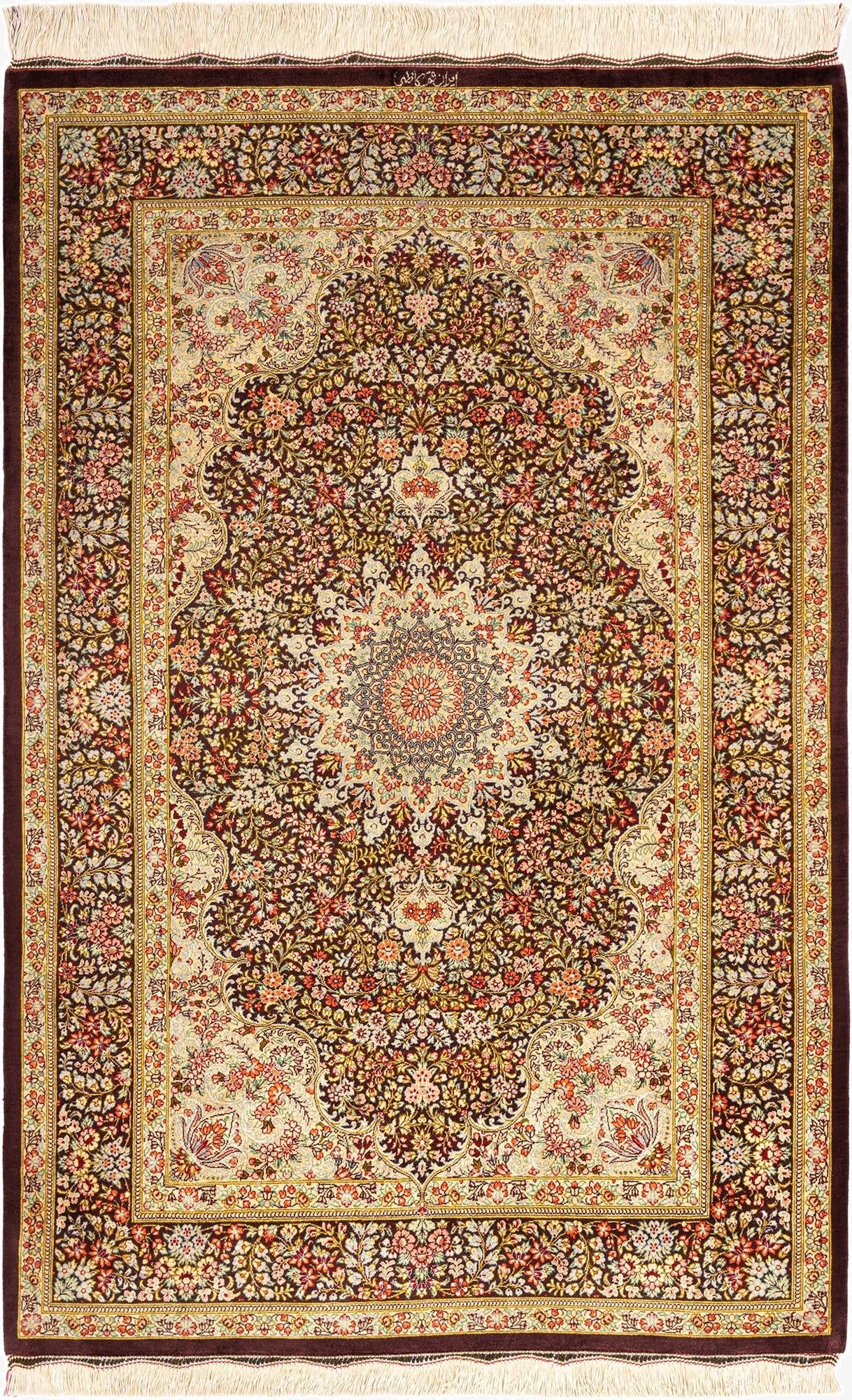 3' 3 x 5' Ghom Silk Rug