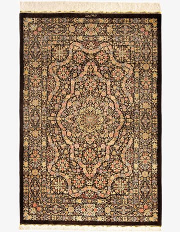 3' 4 x 5' Ghom Silk Rug