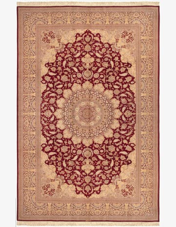 6' 6 x 9' 9 Ghom Silk Rug