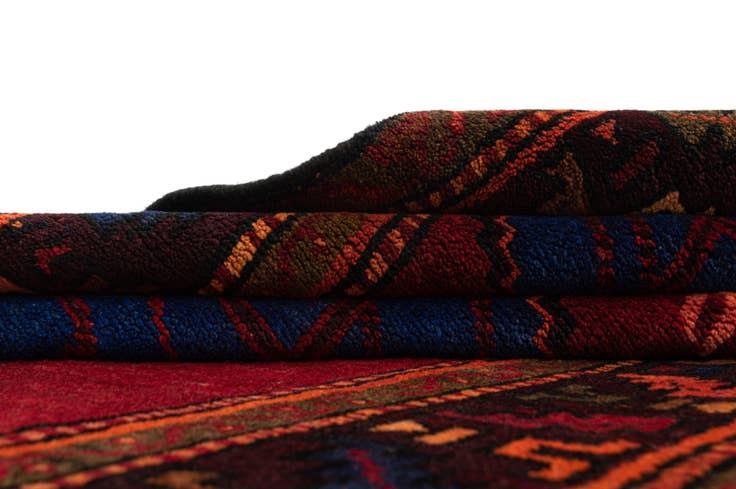 Detail image of 4' 1 x 7' 6 Hamedan Wool Rug