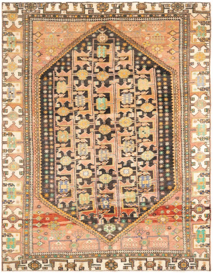 Detail image of 5' 6 x 9' 5 Hamedan Rug