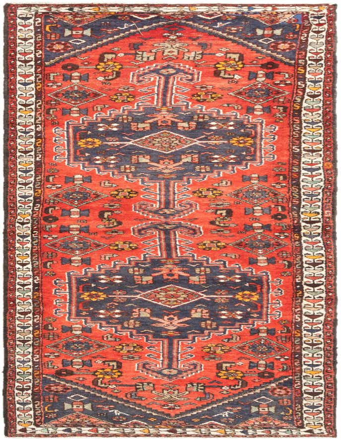 3' 9 x 7' 2 Hamedan Rug