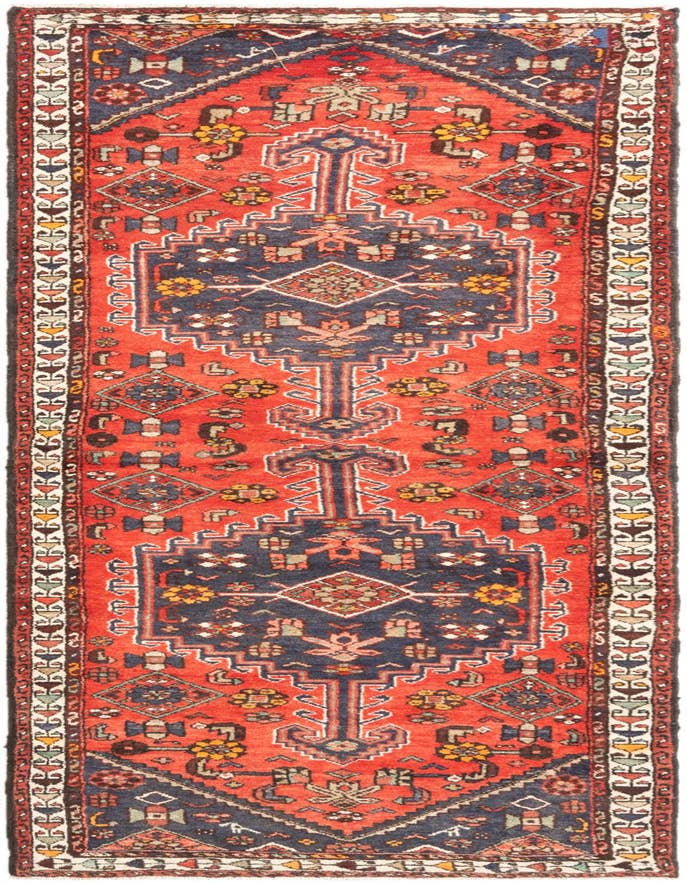 Detail image of 3' 9 x 7' 2 Hamedan Rug