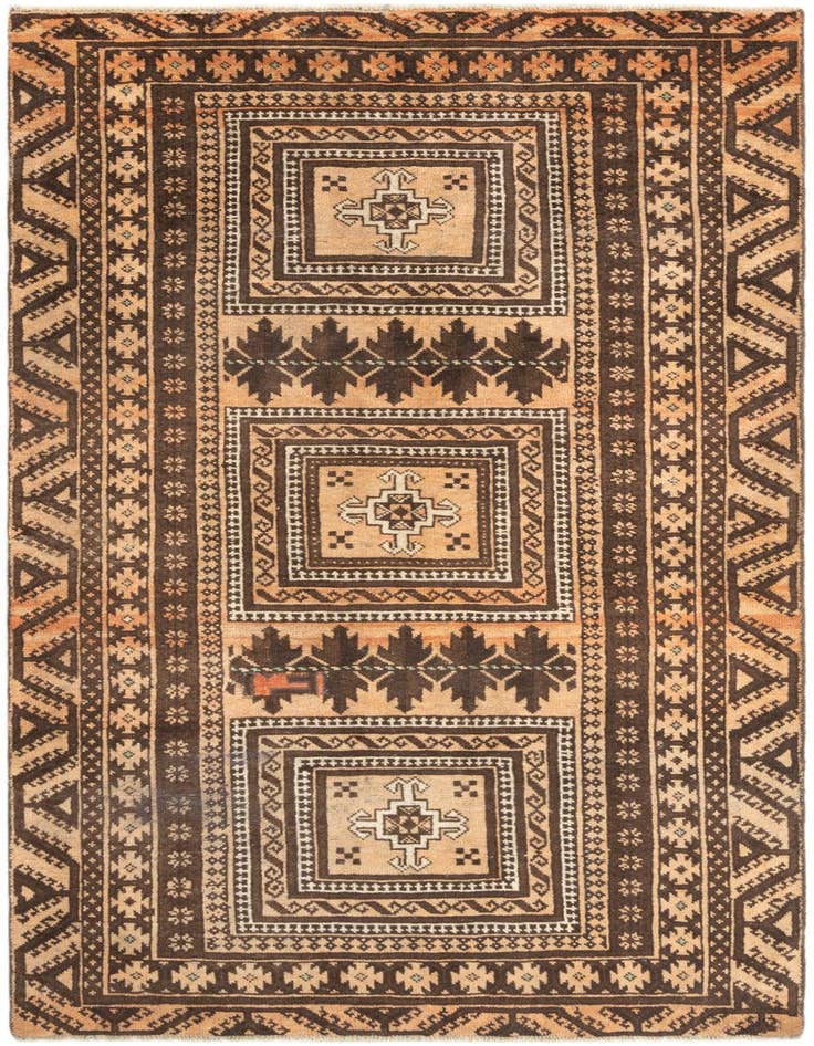 Detail image of 3' 9 x 7' 3 Hamedan Rug