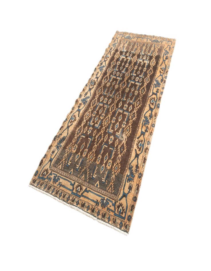 Detail image of 4' 2 x 9' 3 Hamedan Rug