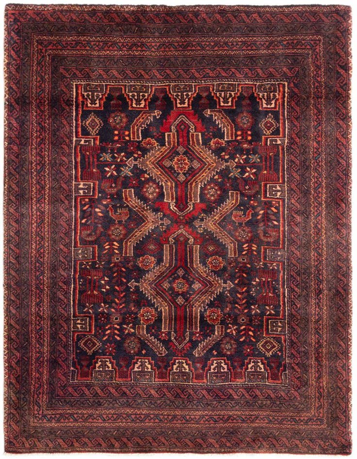 Detail image of 3' 6 x 5' 5 Hamedan Rug