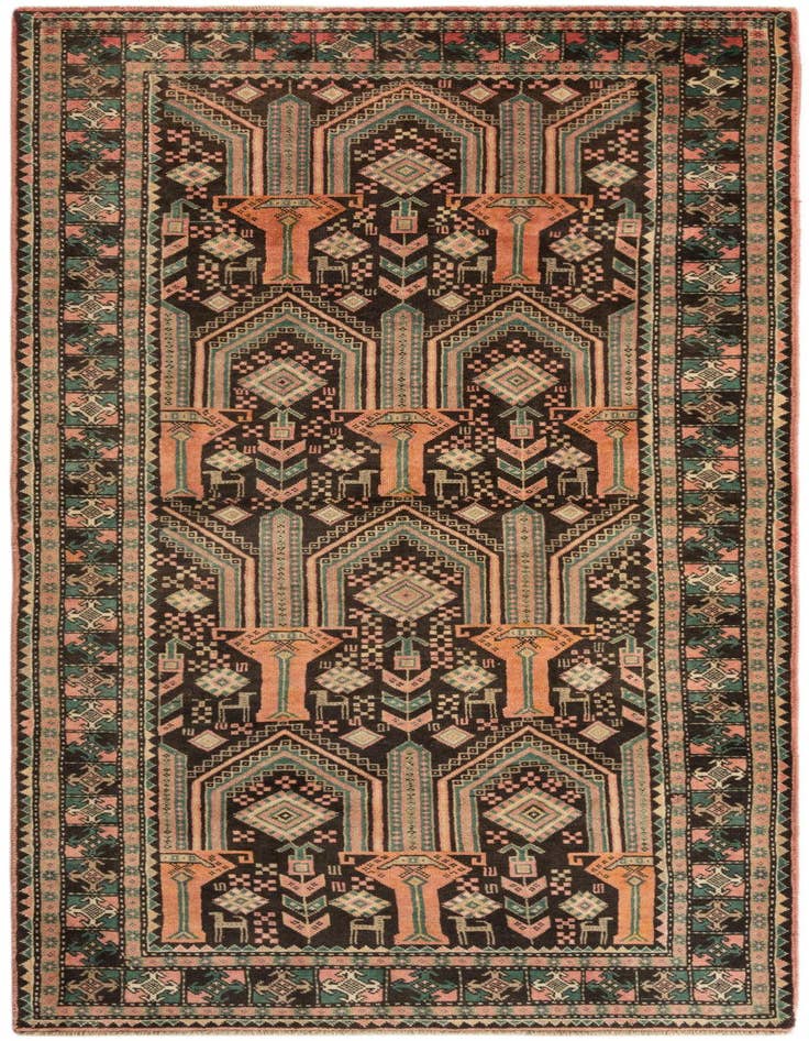 Detail image of 3' 11 x 9' 1 Hamedan Rug