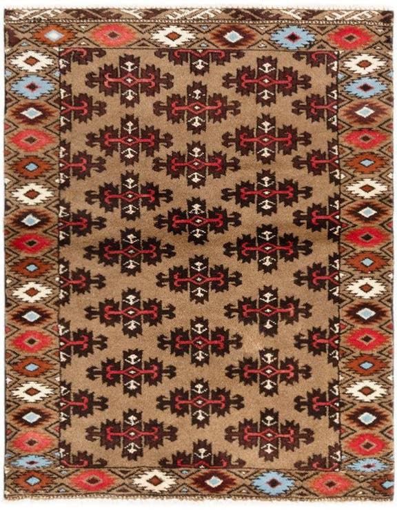 Detail image of 2' 7 x 4' Hamedan Rug