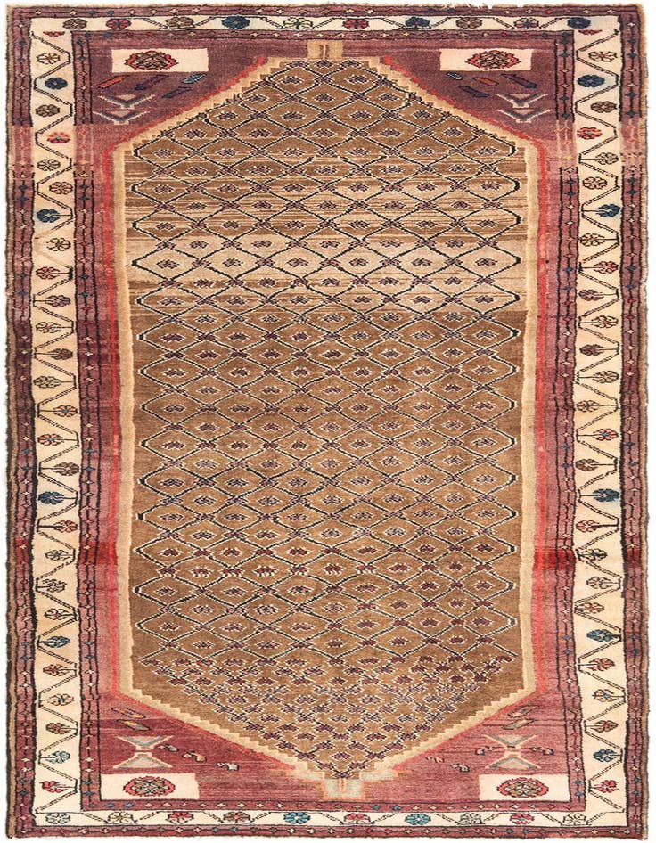 Detail image of 3' 8 x 9' 6 Hamedan Rug