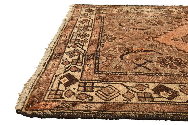 Detail image of 3' 4 x 5' 7 Hand Knotted Hamedan Persian Wool Rug