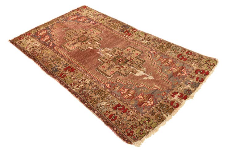 Detail image of 110cm x 210cm anudado a mano Hamedan Alfombra Persa Lana