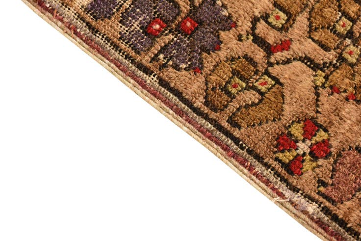 Detail image of 3' 8 x 6' 10 Hand Knotted Hamedan Persian Wool Rug