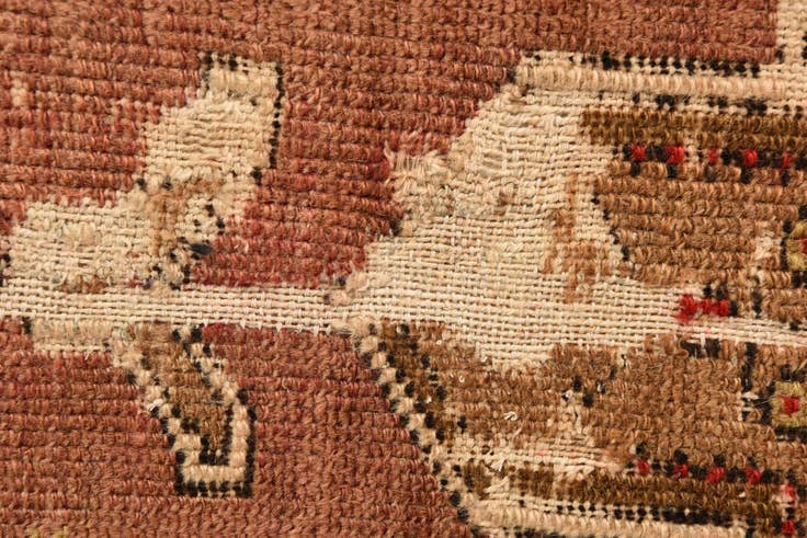 Detail image of 3' 8 x 6' 10 Hand Knotted Hamedan Persian Wool Rug