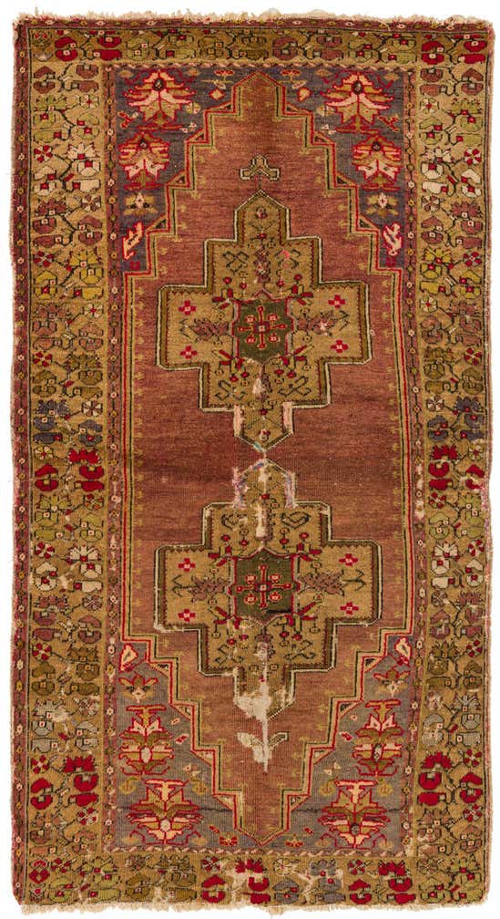 3' 8 x 6' 10 Hand Knotted Hamedan Persian Wool Rug