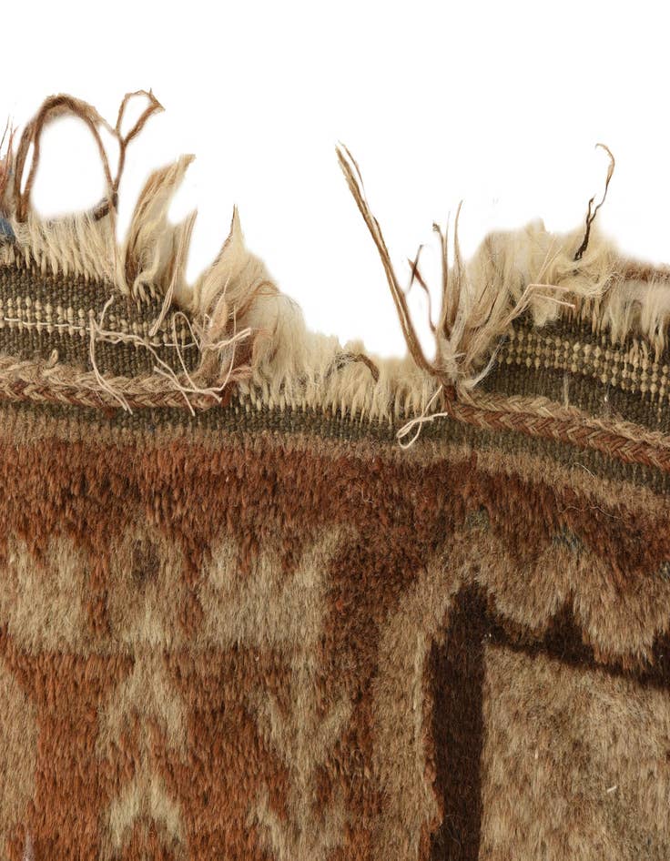 Detail image of 6' 5 x 9' 9  Hand Knotted Hamedan Persian Wool Rug