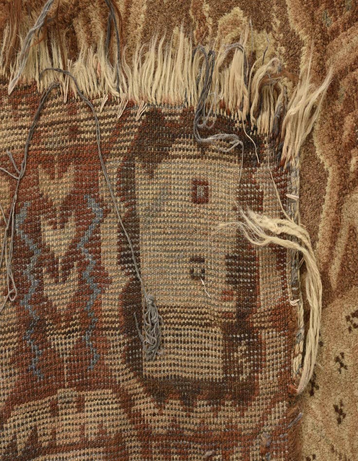 Detail image of 6' 5 x 9' 9  Hand Knotted Hamedan Persian Wool Rug