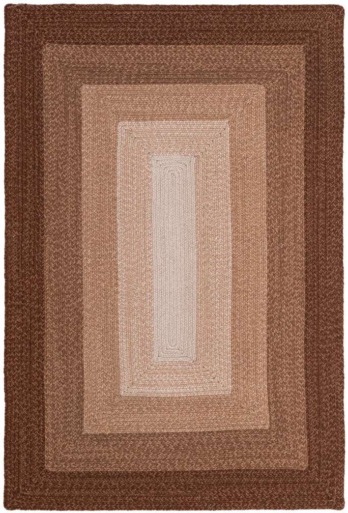 4' 1 x 6' 1 Handmade Hand Braided Wool Rug