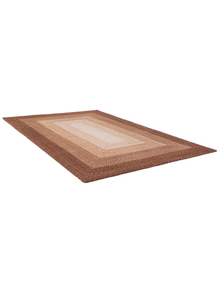 4' 1 x 6' 1 Handmade Hand Braided Wool Rug