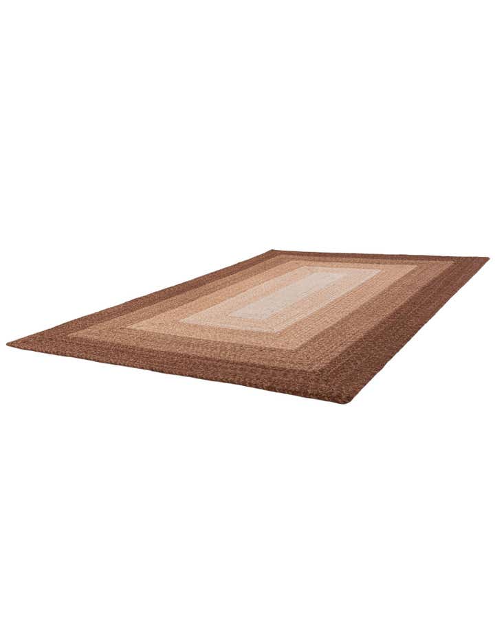4' 1 x 6' 1 Handmade Hand Braided Wool Rug