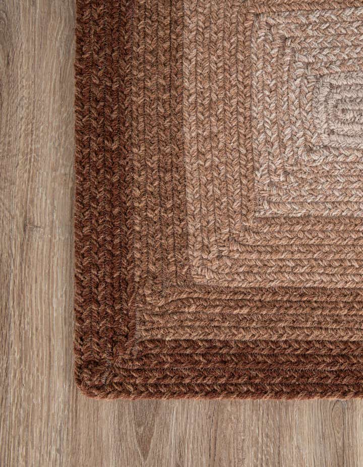 7' 10 x 10' Handmade Hand Braided Wool Rug