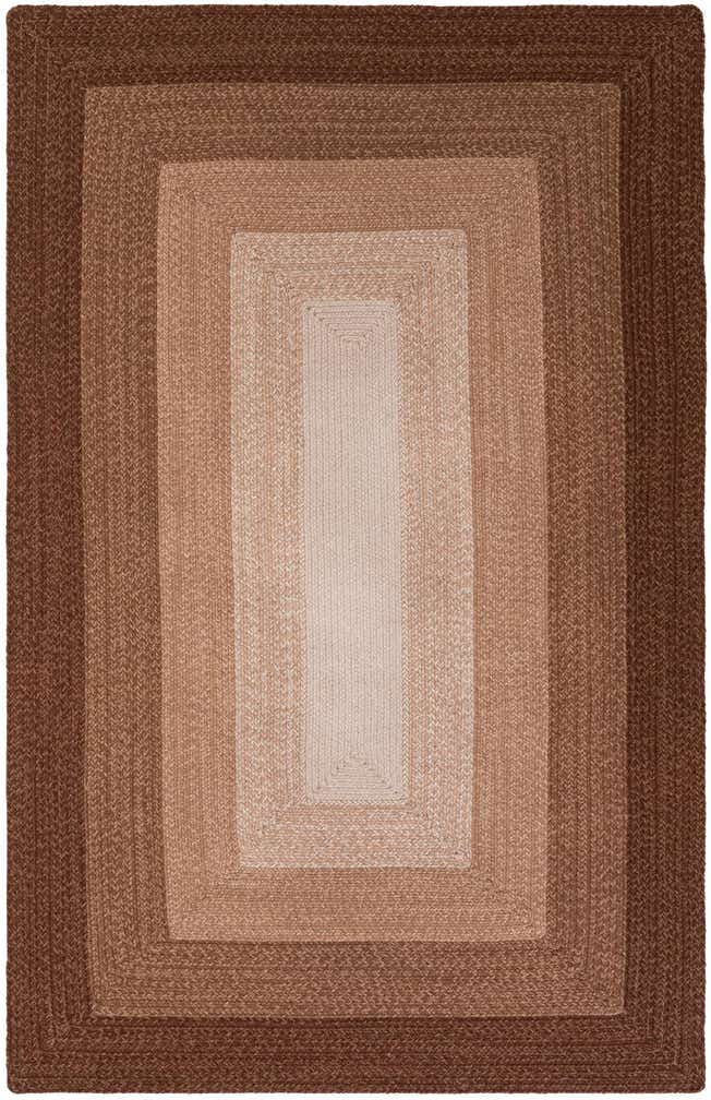 5' 1 x 8' Hand Braided Wool Rug