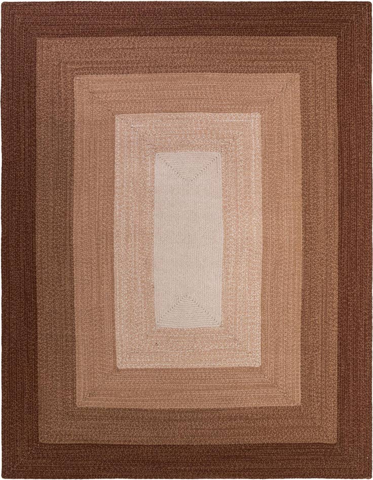 Detail image of 7' 10 x 10' Handmade Hand Braided Wool Rug